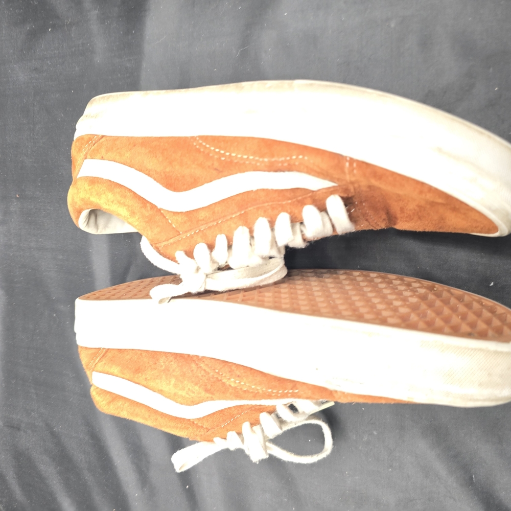 Vans Orange and‎ White Sneakers with Iconic Style